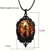 Load image into Gallery viewer, Trendy Gothic Witch Dark Forest Castle Pendant Necklace
