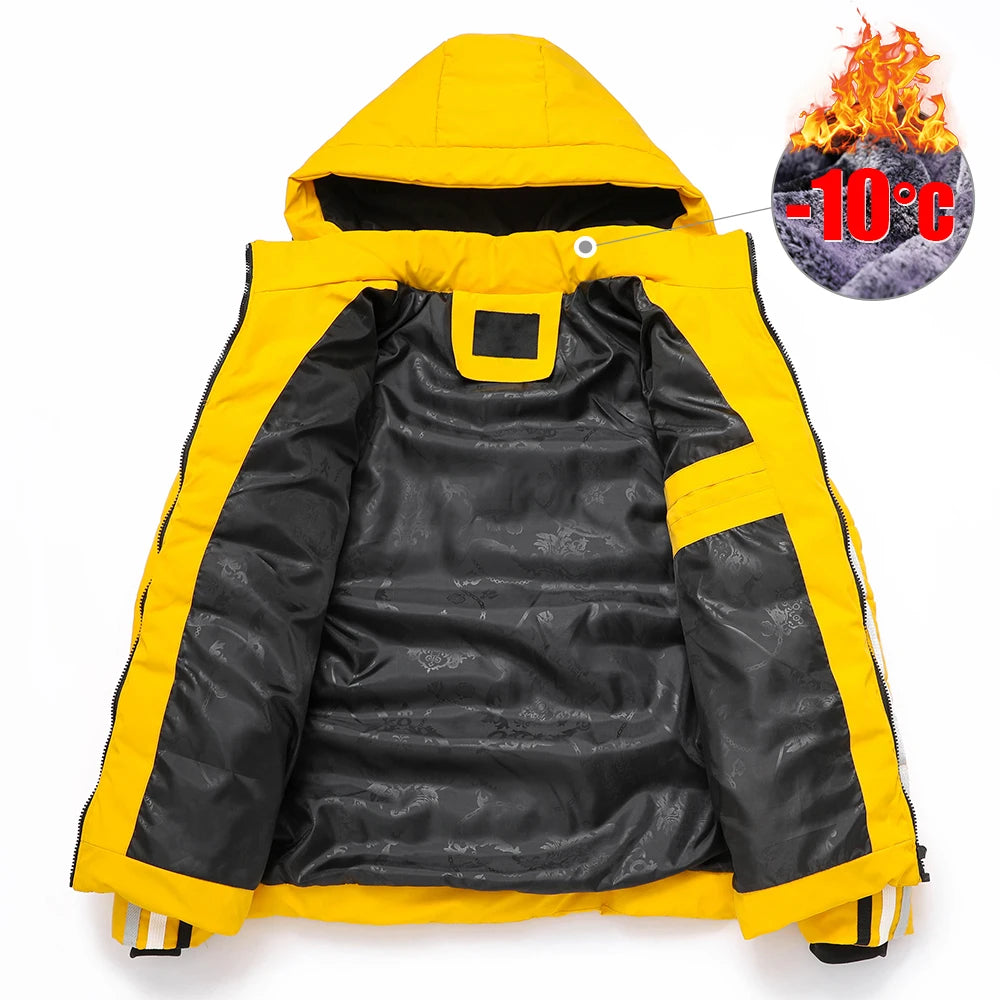 Men 2023 Winter Brand New Casual Warm Thick Windproof Jacket