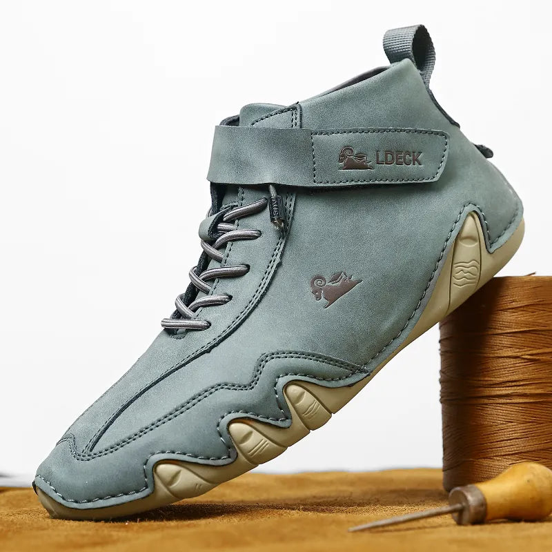 Men Casual Boots Leather Men Shoes Luxury Brand High Quality Ankle Boots