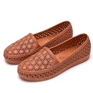 Flats Shoes Women Hollow Out Slip on Casual Summer Loafers