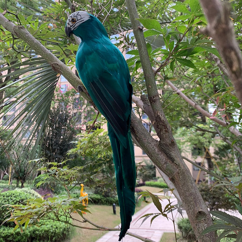 25/35cm Simulation Parrot Garden Decoration Creative Lawn Figurine Ornament Animal Bird Outdoor Garden Party Prop Decoration