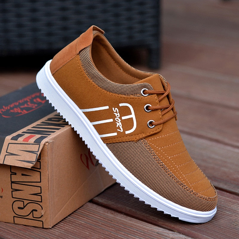 New Men's Canvas Shoes Lightweight Sports Shoes Casual Mesh  Breathable