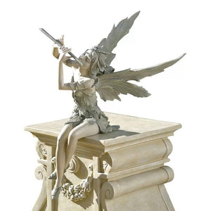 Fantasy Art Fairy Garden Statue Sitting Flower Fairy