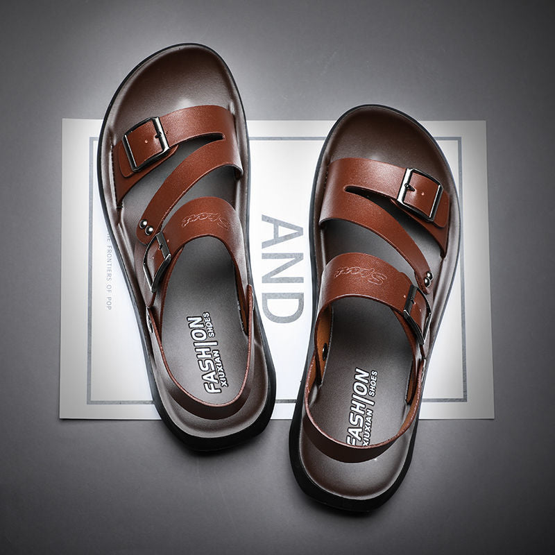 Fashion Comfortable Men's Leather Sandals
