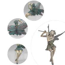 Load image into Gallery viewer, Fantasy Art Fairy Garden Statue Sitting Flower Fairy
