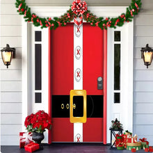 Load image into Gallery viewer, Christmas Forest Background Fabric Door Hanging for Christmas Party Decoration
