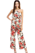 Load image into Gallery viewer, Floral Halter Neck Jumpsuit
