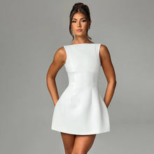 Load image into Gallery viewer, Sexy Slim-fitting Backless Dress Summer Sleeveless Short Dresses
