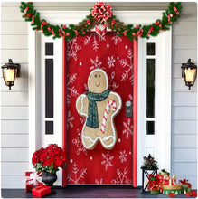 Load image into Gallery viewer, Christmas Forest Background Fabric Door Hanging for Christmas Party Decoration
