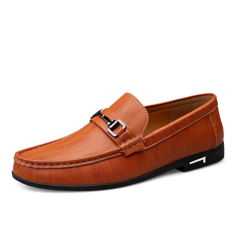 Fashion Male Platform Casual Leather Shoes