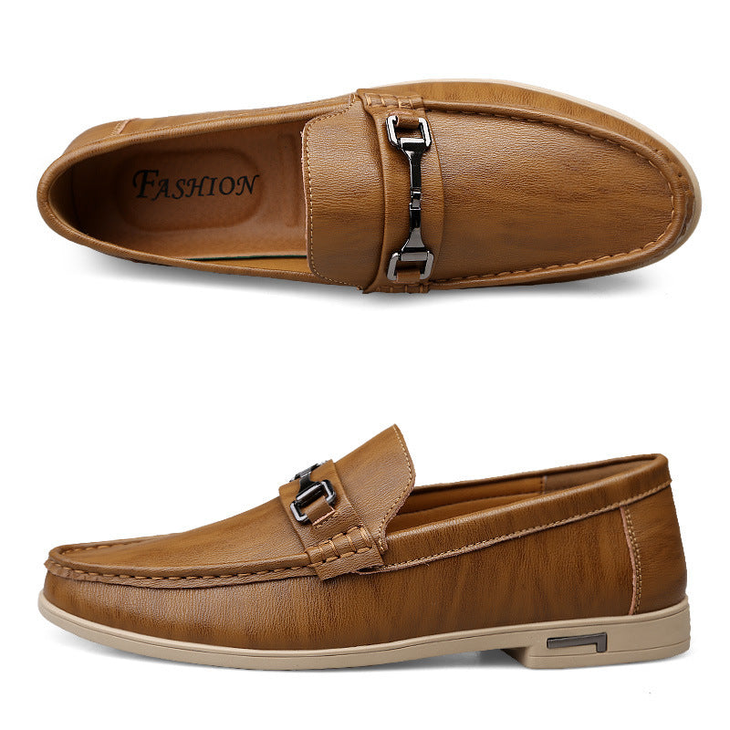 Fashion Male Platform Casual Leather Shoes