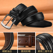 Load image into Gallery viewer, Men&#39;s Pin Buckle Cowhide Belt Business Fashion And Leisure
