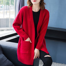 Load image into Gallery viewer, Loose Knitted Shawl Versatile Sweater Coat Women&#39;s
