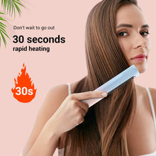 Load image into Gallery viewer, 2 in 1 Wireless 30s Fast Heat Hair Curling Comb Anti-Scald Curler
