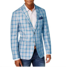 Load image into Gallery viewer, Men&#39;s Single Row Two Button Plaid Blazer
