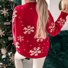 Load image into Gallery viewer, Christmas Sweater Snowflake Jumper
