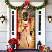 Load image into Gallery viewer, Christmas Forest Background Fabric Door Hanging for Christmas Party Decoration
