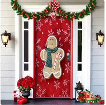 Load image into Gallery viewer, Christmas Forest Background Fabric Door Hanging for Christmas Party Decoration
