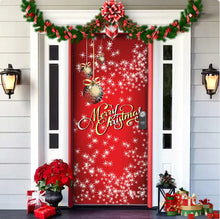 Load image into Gallery viewer, Christmas Forest Background Fabric Door Hanging for Christmas Party Decoration
