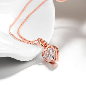 Necklace  Heart n 18K Rose Gold Plated                  ID A112 - 1162 - foxberryparkproducts