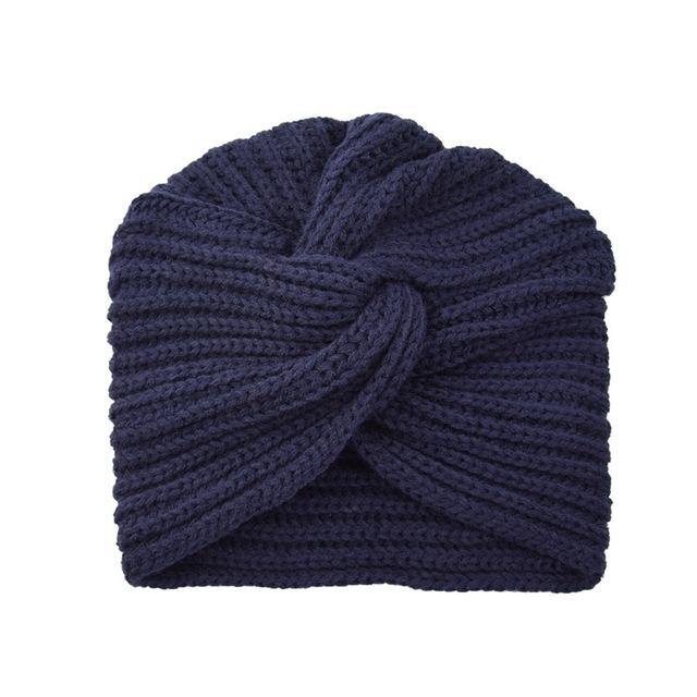 Muslim inner hijab caps bohemia turban cashmere cross wrap head Indian hat - foxberryparkproducts