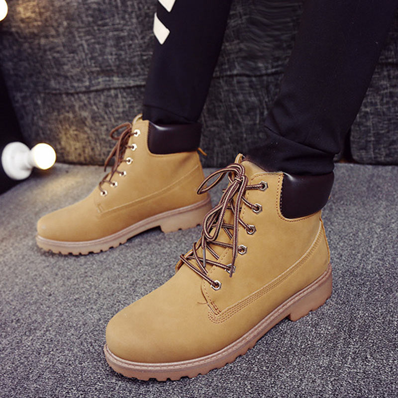 Winter Men Boots PU Outdoor Snow Ankle Boots - foxberryparkproducts