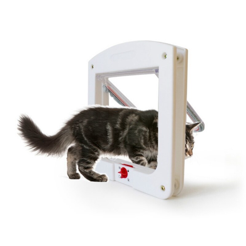Pet Cat Puppy Dog Gates Door Lockable Safe Flap Door - foxberryparkproducts