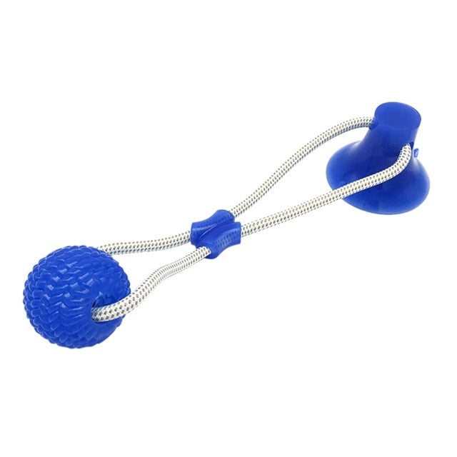 Multifunction Pet Molar Bite Toy  Interactive fun Pet toy with TPR ball Tooth Cleaning - foxberryparkproducts