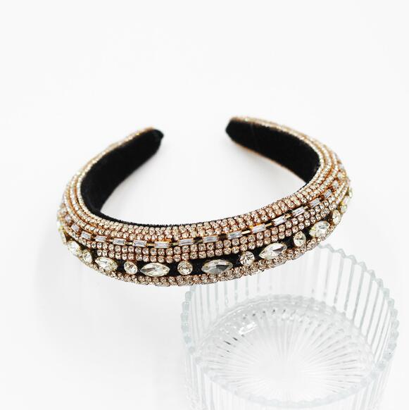 Baroque Full Crystal Hair Bands For Women - foxberryparkproducts