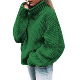 Comfortable Knitted Turtleneck Sweater - foxberryparkproducts