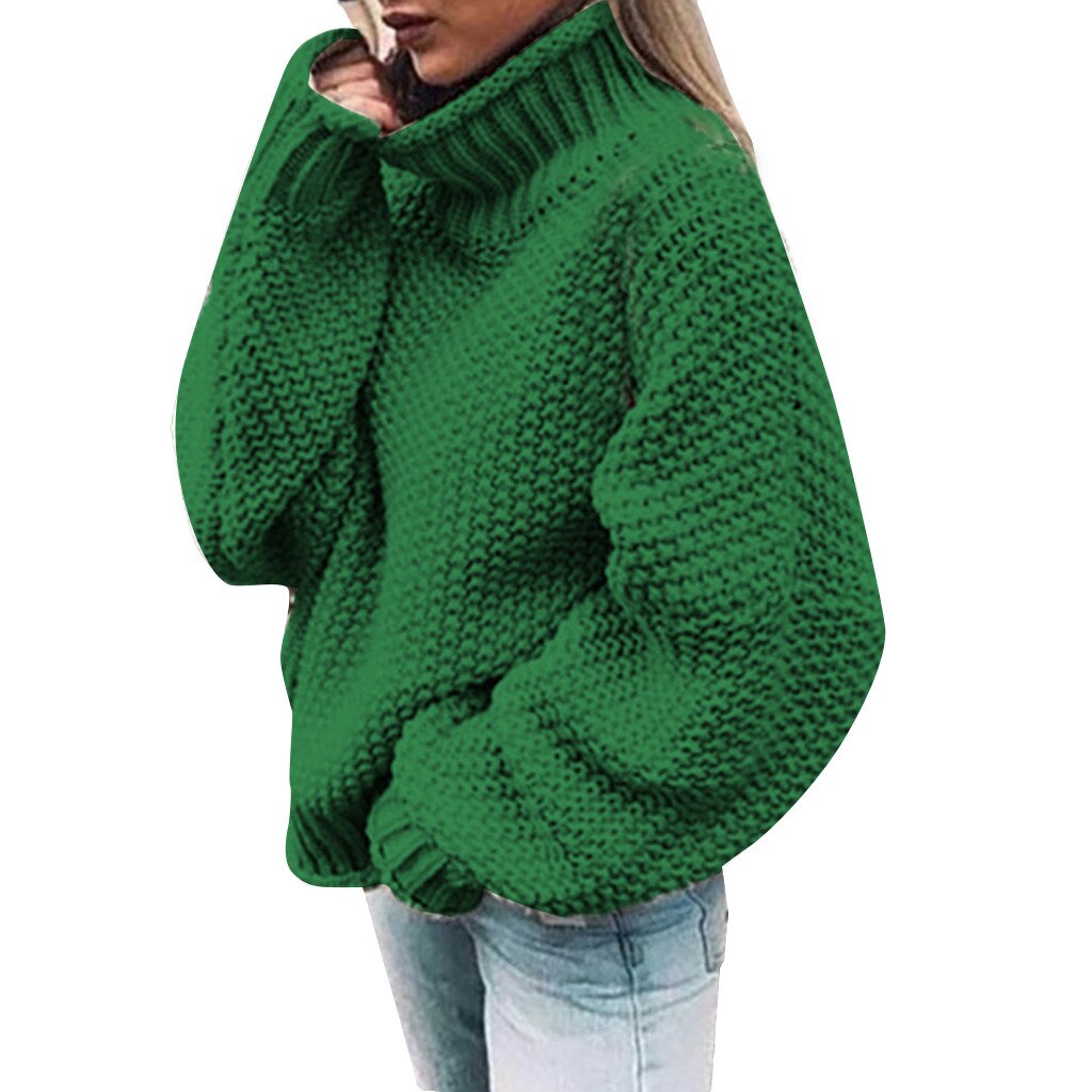 Comfortable Knitted Turtleneck Sweater - foxberryparkproducts