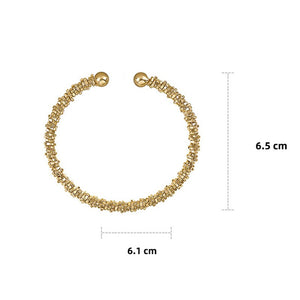 Gold Metal Open Bracelet Adjustable Fashion Gothic Metal Bangle for Women - foxberryparkproducts