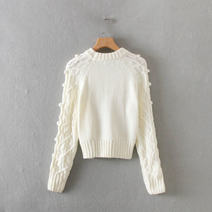 Classy Cable Crew Neck Sweater - foxberryparkproducts