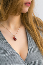 Load image into Gallery viewer, Cherry Red Celtic Amber Pendant - foxberryparkproducts
