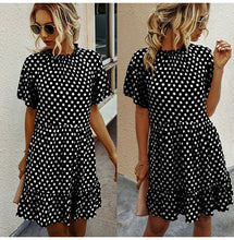 Load image into Gallery viewer, Summer Fashion Polka Dot Occidental Style Womens Dress
