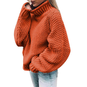 Comfortable Knitted Turtleneck Sweater - foxberryparkproducts