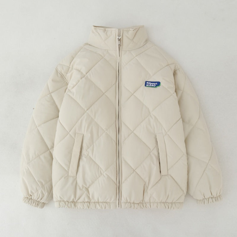 New Fashion Winter Jacket Diamond Plaid Cotton Jacket