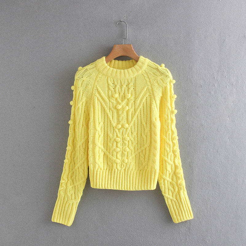 Classy Cable Crew Neck Sweater - foxberryparkproducts