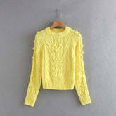 Classy Cable Crew Neck Sweater - foxberryparkproducts