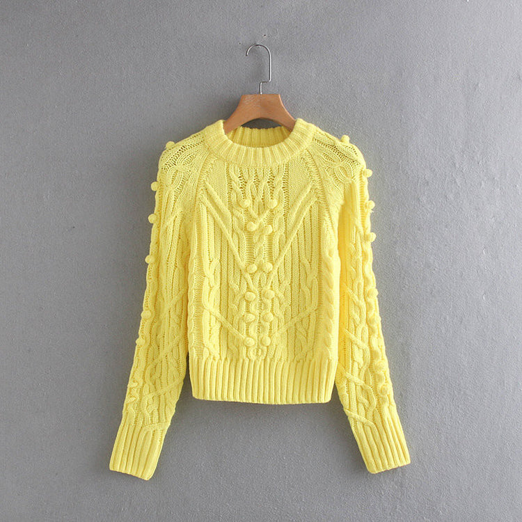 Classy Cable Crew Neck Sweater - foxberryparkproducts