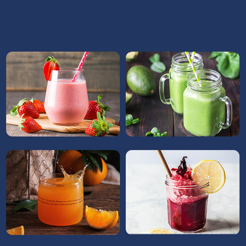 6blade Mini Juicer Cup Extractor Smoothie USB Charging Fruit Squeezer Blender Food Mixer Ice Crusher Portable Juicer Machine - foxberryparkproducts