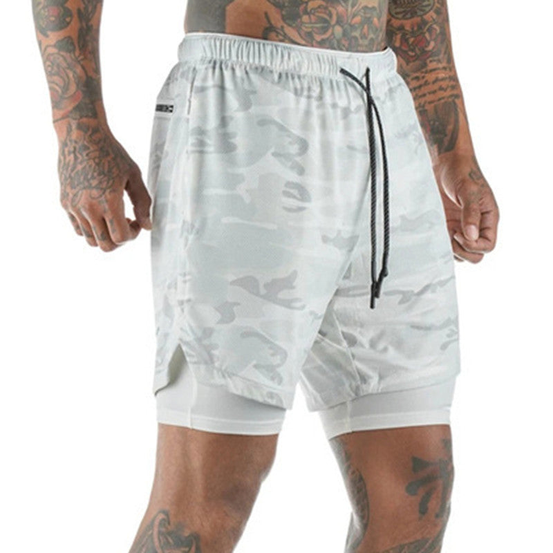 Men's Shorts Beach Pants Plus Size Double-Layer Running - foxberryparkproducts