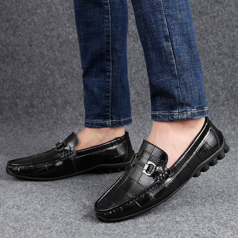 Men Shoes Leather Genuine Casual Loafers