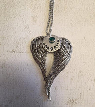 Load image into Gallery viewer, Necklace  Angel Wings  Remembrance Jewelry       ID A112 - 1117 - foxberryparkproducts

