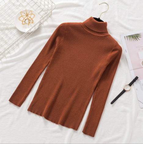 Pullover Women Knitted Turtleneck Sweater - foxberryparkproducts
