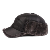 Leather cap men&