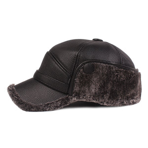 Leather cap men's cap - foxberryparkproducts