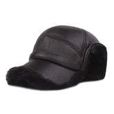 Leather cap men&