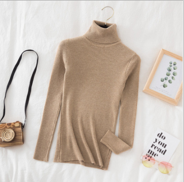 Pullover Women Knitted Turtleneck Sweater - foxberryparkproducts
