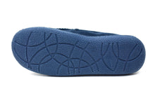 Load image into Gallery viewer, Men&#39;s Bow Faux Fur Lined Slippers Navy - foxberryparkproducts
